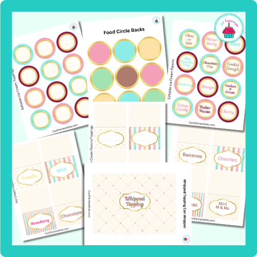 Ice Cream Bar Flavor and Toppings