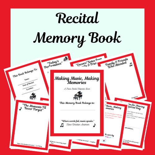 Recital Memory Book